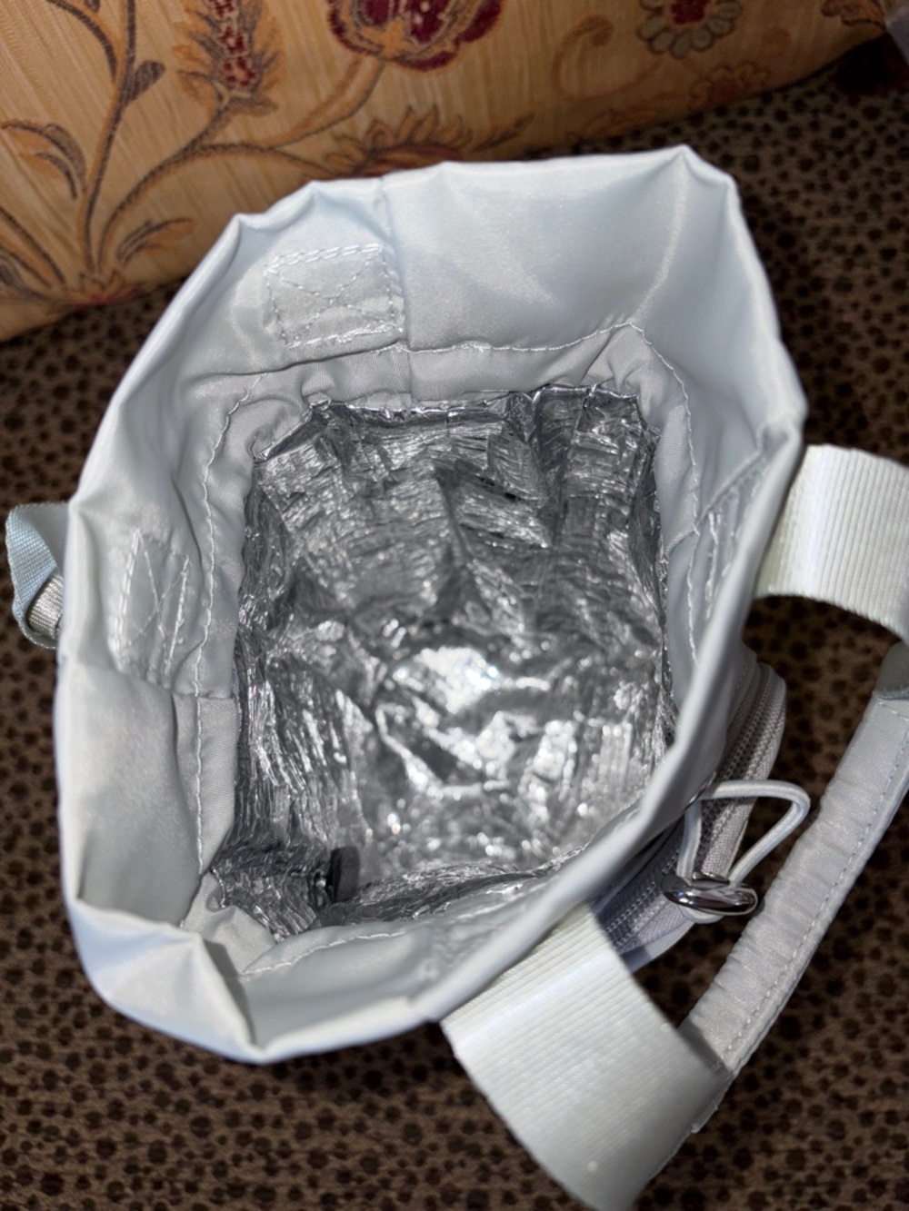 IHKWIP Insulated Water Bottle Crossbody Caddy ~ Pearl Grey - Picture 9 of 10